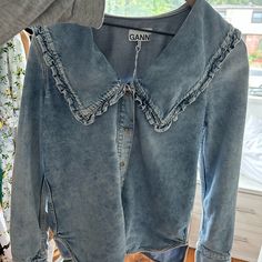 Big Collard Denim Shirt Denim Shirt, Long Sleeve Top, Sleeve Top, Color Blue, Top Blouse, Blouses, Womens Tops, Long Sleeve, Women Shopping