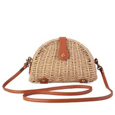 New. Perfect Condition. Shoulder/Body Bag Beach Season Brown Rattan Shoulder Bag, Woven Sand-colored Shoulder Bag For Beach Season, Sand-colored Shoulder Bag With Braided Handles For Beach, Body Bag, Beach Bag, Saddle Bags, Shoulder Bags, Bag Lady, Shoulder Bag