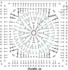 the diagram shows how to make an intricate circular pattern with arrows and numbers on it