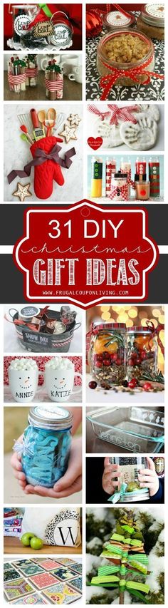 a collage of pictures with different items in them and the words 31 diy gift ideas