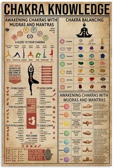 Knowledge Poster, Chakra Healing Meditation, Chakra Health, Yoga Poster, Energy Healing Spirituality, Chakra Yoga, Yoga Exercises, Les Chakras, Healing Meditation