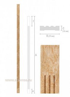 the diagram shows how to make a wooden dowe with two different sizes and widths