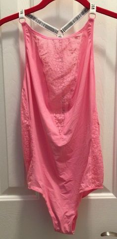 Victorias Secret Pink Animal Teddy Bodysuit Size M High Neck Logo Strappy Back Victoria's Secret Stretch Sleeveless Sleepwear, Victoria's Secret Sleeveless Stretch Sleepwear, Pink Animal Print, Teddy Bodysuit, Pink One Piece, Pink Bodysuit, Pink Animals, One Piece Bodysuit, Victoria's Secret Pink