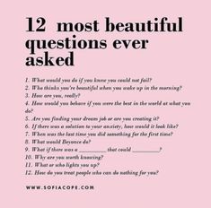 Most Beautiful Questions Ever Asked, Most Beautiful Questions, Beautiful Questions, Quotes Writing, Fun Questions To Ask