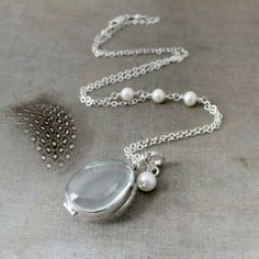 Silver Glass Locket, Bride Bridal Locket, Pearl Locket Necklace, Clear Locket Pendant, Push Present, Victorian Teardrop Wedding Necklace, Elegant Glass Teardrop Pendant Jewelry, Elegant Glass Jewelry For Keepsakes, Antique Teardrop Pendant Jewelry For Wedding, Wedding Jewelry In Silver With Glass, Silver Glass Wedding Jewelry, Elegant Handmade Locket Necklace Keepsake, Elegant Glass Necklace For Keepsake, Elegant Handmade Locket Necklace For Keepsakes