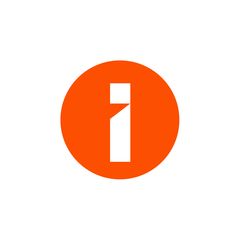 an orange circle with the letter f in it's center and one on top