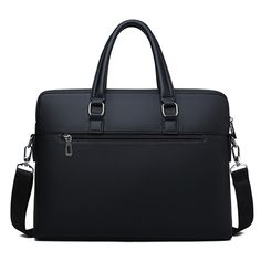 Item Type: Briefcases Main Material: Split Leather Closure Type: zipper Pattern Type: Solid Gender: Men Style: Casual Lining Material: Polyester Number of Handles/Straps: Single Model Number: 1826-2 Item Length: 38 cm Item Weight: 0.92 kg Item Width: 6 cm Material Composition: Cow Split Leather Item Height: 30 cm Exterior: Silt Pocket Handle/Strap Type: Soft Handle Interior: Interior Key Chain Holder Interior: Interior Compartment Interior: Computer Inter layer Interior: Interior Slot Pocket Int Classic Black Briefcase With Zipper Closure, Classic Black Briefcase With Zipper, Black Laptop Bag With Zipper Closure For Formal Use, Black Laptop Bag With Zipper For Formal Use, Black Formal Laptop Bag With Zipper Closure, Men's Leather Briefcase, Leather Briefcase Men, Key Chain Holder, Leather Briefcase