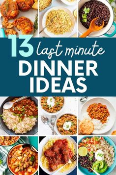 the top ten dinner ideas that are easy to make