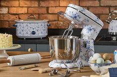 an assortment of kitchen appliances on a counter