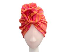 Animal print orange and pink rosette turban for women ♡Life isn't boring and I think hair accessories shouldn't be either - funk up your headwrap collection with some of the IamMe colourful turban hats! ♡MATERIAL: This is a stretchy lightweight single-layer (not lined) design lycra jersey turban hat, ♡SIZE: This hair turban will fit the standard adult's head (21''-23'').  ♡Due to monitor differences, actual colours may vary slightly from what appears online. ♡WASHING INSTRUCTIONS : Please wash w Pink Headband Headscarf For Spring, Pink Headscarf For Spring, Pink Headband-style Headscarf For Spring, Pink Headband Scarf For Spring, Pink Headband Headscarf For The Beach, Pink Headband Headscarf For Beach, Pink Headwrap For The Beach, Pink Headwrap For Beach, One Size Fits Most, Pink Headscarf For Summer