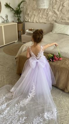 GET READY FOR WEDDING SEASON 2024✨ Buy 2 & more dresses and save 20%🎁delivery 3-4 days only! Beautiful Baby Flower girl dress with shiny lace embroidery and amazing puffy skirt! Pageant Gown With Lace Trim And Tulle, Tulle Gown With Lace Trim For Pageant, Pageant Tulle Gown With Lace Trim, Tulle Gown With Lace Trim For Pageants, Purple Princess Dress With Floral Applique For Wedding, Purple Floral Applique Princess Dress For Wedding, Pageant Tulle Ball Gown With Lace Trim, Lace Ball Gown With Floral Applique For Pageant, Lace Ball Gown With Floral Applique For Pageants