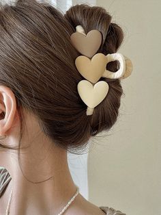 Heart Decor Large Hair Claw - AnotherChill Thinning Thick Hair, Fotografi Vintage, Bath Girls, نظارات شمسية, Hair Accessories Clips, Heart Hair, Hair Game, Heart Decorations, Hair Claws & Clips