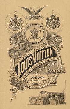 an advertisement for louis vutton's rue scripte paris