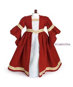 American Girl Outlander Doll Dress – CARPATINA American Girl Doll Costumes, Journey Girl Dolls, Red Dress Costume, Dark Red Dresses, American Girl Doll Patterns, Ag Doll Clothes, American Girl Clothes, American Girl Dolls, Doll Costume