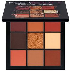 Obsessions Eyeshadow Palette from Huda Beauty now available at Sephora and included in the 2017 VIB Rouge Sale - this link is an affiliate link Red Eyeshadow Look, Huda Beauty Eyeshadow, Eye Makeup Eyeshadow, Huda Beauty Makeup, Fixing Spray, Beauty Eyeshadow, Red Eyeshadow, Palette Eyeshadow