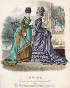 18s Fashion, 1876 Fashion, 1870 Fashion, Art Costumes, Historical Garments, Victorian Ball, 1899 Fashion, Historical Sewing