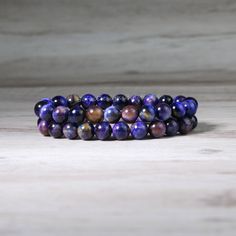 This stone bracelet is a stunning accessory that will brighten up your wrist and your mood. It is handmade with high-quality elastic cord and has a comfortable fit. It measures about 6.5 ~ 7 inches in length and can stretch to fit most wrists. The bracelet is easy to wear and take off, as it has no clasp or closure. This bracelet is perfect for anyone who loves boho chic style, natural stones. It is a unique and meaningful gift for yourself or someone special. You can wear it alone or stack it w Adjustable Stretch Bracelet With 108 Beads As Gift, Healing Stone Bracelet, Tiger Eye Gemstone, Boho Chic Style, Woven Bracelet, Tigers Eye Gemstone, Pretty Necklaces, Woven Bracelets, Tiger Eye Stone