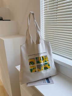 Hand Painted Bags Handbags, Small Business Ideas Startups, Travis Scott Iphone Wallpaper, Totes Ideas, Canvas Shopper Bag, Letter Flower, Handpainted Bags