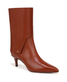 in stock Boot For Women, Kitten Heel Boots, Tall Fashion, Pointed Toe Boots, Franco Sarto, Heel Boots, Mid Calf Boots, Kitten Heel, Leather Working