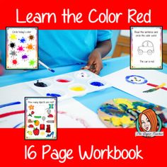 an image of children's art workbook with the title learn the color yellow