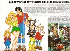 an article in the magazine features cartoon characters