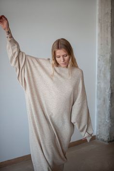 Oversized Dress Loose Fit Dress Oversized Sweater Dress - Etsy Oversized Soft Knit Sweater Dress, Oversized Long Sleeve Soft Knit Sweater Dress, Oversized Long Sleeve Sweater Dress For Loungewear, Oversized Long Knit Sweater Dress, Oversized Long Knit Dress, Oversized Cozy Long Sleeve Dresses, Long Oversized Knit Dress, Minimalist Dress Casual, Wool Tunic