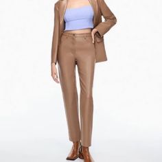 Aritzia Melina Wilfred Ankle Pants: Constant Camel Brand New With Tags. Perfect Condition. Aritzia Melina Leather Pants. Wilfred Melina Pant, Tna Leggings, Melina Pant, Button Fly Pants, Aritzia Pants, Flannel Pants, Leather Pant, Aritzia Wilfred, Flare Leggings