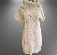 "Vintage Of white tunic knitted sweater women warm wool top cabled angora Size S M Condition - good vintage Measurements: Shoulders - 43 cm (16.93\") Bust - 50 cm * 2 (19.68\" * 2) length - 92 cm (36.2\") Angora 10, cotton 35, 25 viscose,polyamide 15, wool 15 Knitted Thank you for visit my retro shop :) I send with registered post" Cozy Cable Knit White Sweater Dress, Cozy White Cable Knit Sweater Dress, White Cable Knit Sweater Dress, Wool Top, Retro Shop, White Tunic, Knitting Women Sweater, Sweater Women, Womens Tunics