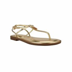 The Tommy Hilfiger Morina Barefoot Thong Sports Metallic Monogrammed Hardware Making It Just Right For All Casual Occasions. Heel Height- 0.12" Shoe Width- Medium Open And Round Toe Buckle Closure Faux Leather Spot Clean Imported Web Id: 11779032 Shelf B Tommy Hilfiger Sandals For Spring Beach Occasions, Tommy Hilfiger Sandals For Spring Beach Outing, Tommy Hilfiger Sandals For Spring Beach, Gold T-strap Sandals For Spring, Tommy Hilfiger Flip Flops For Beach In Summer, Gold T-strap Sandals For Summer, Tommy Hilfiger Flat Sandals For Spring, Hilfiger Shoes, Tommy Hilfiger Shoes