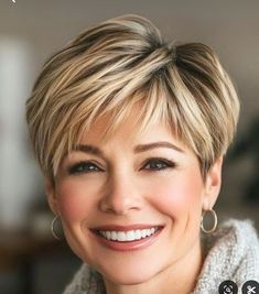 Thick Haircut Ideas, Thick Haircut, Pixie With Bangs, Bangs Brunette, Short Textured Hair, Pixie Haircut Fine Hair, Textured Pixie, Celebrity Short Hair