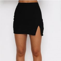 Nwt. Too Big On Me. Black Pencil Mini Skirt For Date Night, Black Stretch Mini Skirt For Day Out, Elegant Black Mini Skirt For Day Out, Black Mini Hem Skort For Party, Black Mini Hem Skort For Night Out, Black Mini Skort For Night Out, Black High Waist Mini Skirt For Date Night, Black High-waist Mini Skirt For Date Night, Black Mini Skirt For Night Out