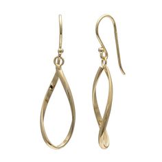 Create a chic look when you accessorize with these twist teardrop earrings from PRIMROSE. Create a chic look when you accessorize with these twist teardrop earrings from PRIMROSE. Length: 37 mm Backings: fishhook Finish: polished Nickel free Packaging: decorative card Size: One Size. Color: Gold. Gender: female. Age Group: adult. Material: Gold Over Sterling. Modern Twist Teardrop Earrings Gift, Teardrop Earrings With A Modern Twist As A Gift, Chic Look, Vintage Style Outfits, Wire Wrapped Pendant, Teardrop Earrings, Polished Nickel, Jewelry Earrings Dangle, Silver Earrings