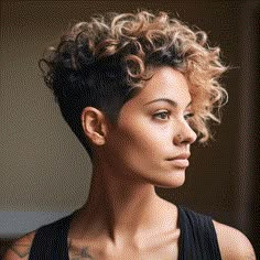 80 Cute Short Curly Haircuts & Hairstyles Trending Right Now Curly Pompadour Women Short Hair, Curly Tapered Haircut Women, Curly Short Pixie Haircut, Short Curly Hair Shaved Side, Undercut Curly Hair Woman, Short Curly Haircuts Pixie, Mohawk Women Short, Short Curly Pixie Haircuts, Pixie Curly Hairstyles