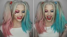 Harley Quinn Halloween Makeup, Joker E Harley Quinn, Google Company, Awesome Costumes, Halloween Nails Diy, Fantasy Fest, Cute Halloween Makeup