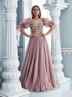 Mahima Mahajan-Lilac Blouse With Organza Lehenga Set-INDIASPOPUP.COM Mahima Mahajan, Indian Outfits Lehenga, Wedding Lehenga Designs, Lehnga Dress, Designer Bridal Lehenga, Prom Dress Evening, Gaun Fashion, Indian Dresses Traditional, Traditional Indian Outfits