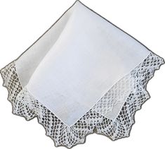 Elegant White Lace Handkerchiefs, Classic White Lace Handkerchief, Elegant White Handkerchiefs With Lace Work, Classic White Lace Work Handkerchiefs, Elegant Lace Handkerchiefs With Lace Trim, Classic White Lace Handkerchiefs, Elegant White Handkerchiefs With Crochet Lace, Classic Handkerchiefs With Lace Trim As Gift, Wedding Handkerchief