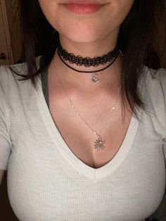 Everyday Layered Choker, Grunge Choker Jewelry For Streetwear, Black Grunge Choker Jewelry, Edgy Streetwear Choker Necklace, Emo Black Choker Necklace