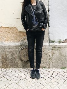 ootd Grey Jean, Black Jeans, Autumn Fashion, Fall Winter, Indonesia, Ootd, Pants, Black, Trousers