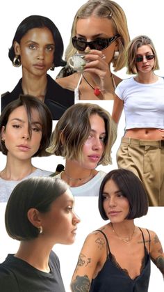 90s Short Bob, Curly Asymmetrical, Short French Bob, Bob With Fringe, Short French, Bob Cuts, French Bob, Cute Haircuts, Haircuts Straight Hair