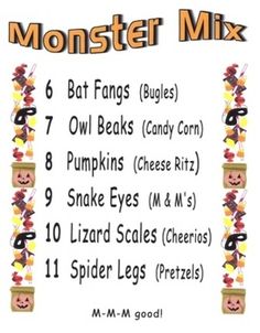 the monster mix has been added to make it look like halloween