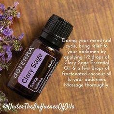 I love Clary Sage because it supports a healthy hormonal system. I actually diffuse it often with grapefruit and lime essentials. It's lovely! I also use the Women's Monthly Blend (Clary Calm) for cramps and PMS symptoms. It's a must in my house! #healthyisthenewblack . If you are interested in learning more about essential oils, contact me and lets chat! Random Diys, Coconut Oil Massage, Cramp Relief, Eo Blends, Doterra Blends, Doterra Recipes, Doterra Oil, Aromatherapy Recipes