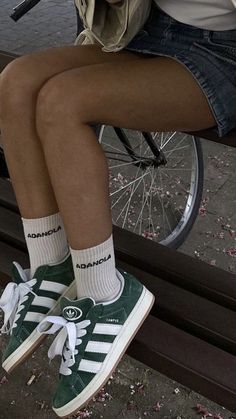 Trendy Shoes Sneakers, Green Adidas