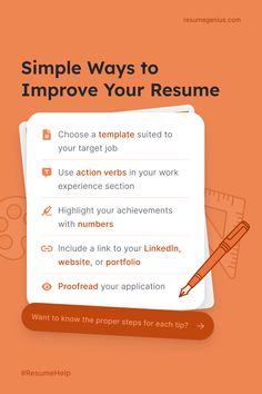 the simple guide to improve your resume