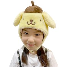 PRICES MAY VARY. Officially licensed Pompompurin (Pom Pom Purin) Kigurumi Hat produced by the original Japanese brand SAZAC: Don't fall for copycat imitations! SAZAC is Japan's most successful Kigurumi manufacturer, unmatched in both quality and design. Our onesies feature symmetrical faces, professional stitching, thicker fabric and rich, vibrant colors. Warm your head with Pompompurin: This cute fluffy hat is specifically designed with ear flaps to warm your ears and they can be together under Sanrio Pompompurin, Pom Pom Purin, Kids Beanies, Head Wear, Animal Hats, Beanie Cap, Pom Pom Hat, Kids Hats, Diy Costumes