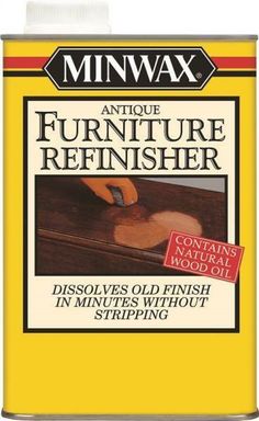 minwax furniture refinisherr canister with wood finishing, 1 quart