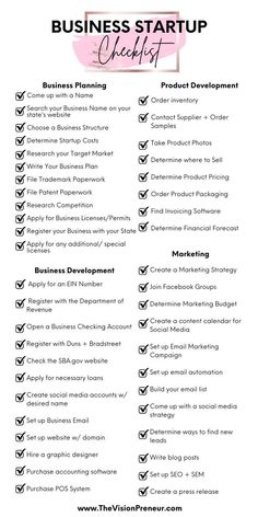 35 Lucrative Jobs You Can Do From Home (follow this link) Startup Checklist, Small Business Marketing Plan, Business Plan Outline, Successful Business Tips, Business Checklist, Small Business Organization, Small Business Plan