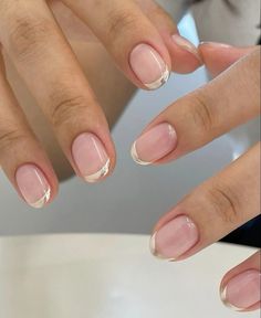 Minimal Nails, Soft Nails, French Tip Nails, Dope Nails, Cute Acrylic Nails