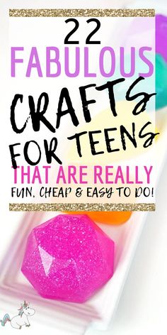 two colorful crafts for teens that are really fun and easy to do with the kids