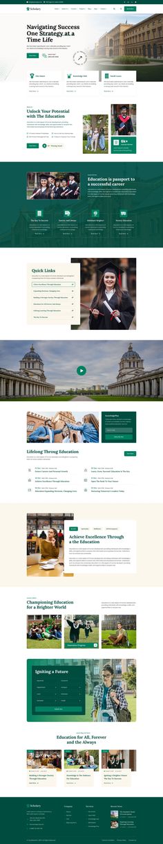 Scholary - University, School and Coaching Figma Template Figma Hacks, University Website Design, School Web Design, Bike Rides Photography, School Website Design, School Website Templates, Web Design Inspiration Layout, Business Website Design Templates