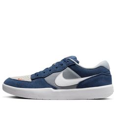 Nike Force 58 SB 'Navy Photon Dust' CZ2959-403 (SNKR/Skate/Unisex/Low Top/Non-Slip/Wear-resistant) Sporty Navy Sneakers For Skateboarding, Navy Low-top Skate Shoes For Sports, Navy Low-top Skate Shoes For Skateboarding, Navy Low-top Skate Shoes, Navy Sporty Skate Shoes For Streetwear, Navy Casual Sneakers For Skateboarding, Navy Casual Skate Shoes For Streetwear, Casual Navy Skate Shoes For Streetwear, Nike Blue Skate Shoes For Skateboarding